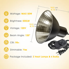Briignite G9 50W heat bulb for reliable reptile warmth and activity