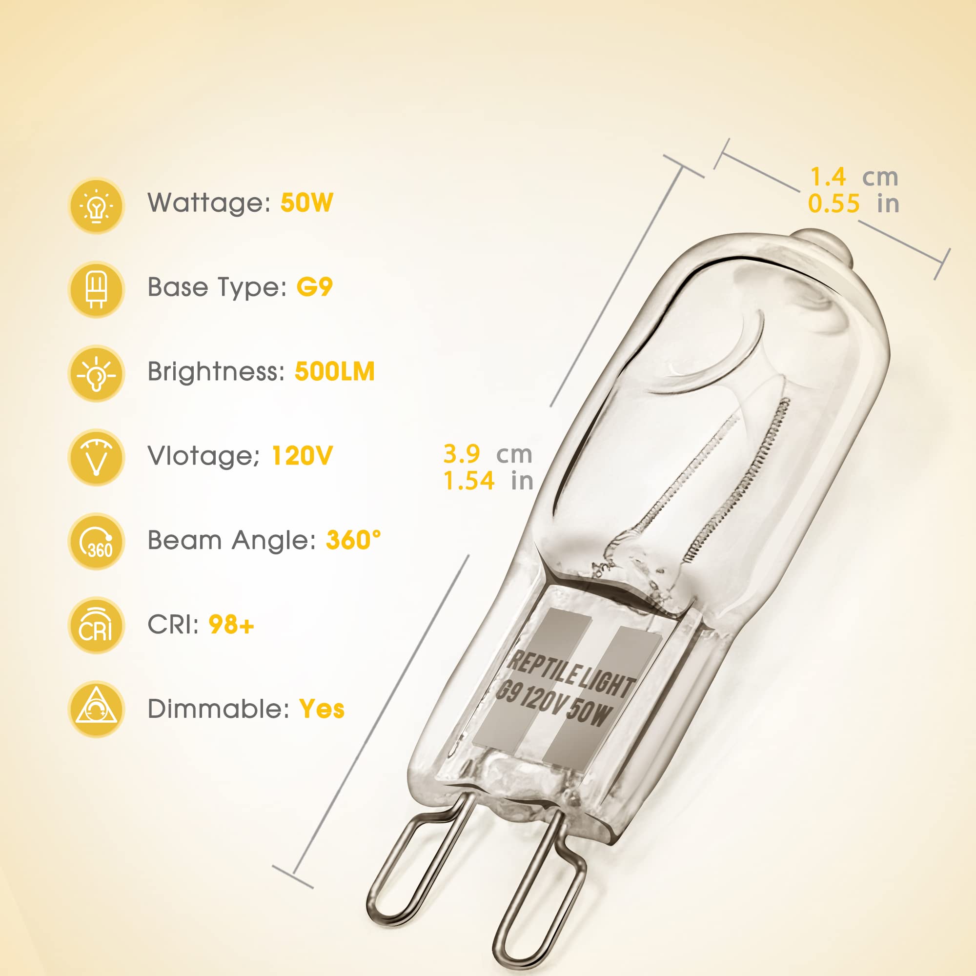 Briignite G9 dimmable heat lamp lets you adjust warmth by brightness for comfort.