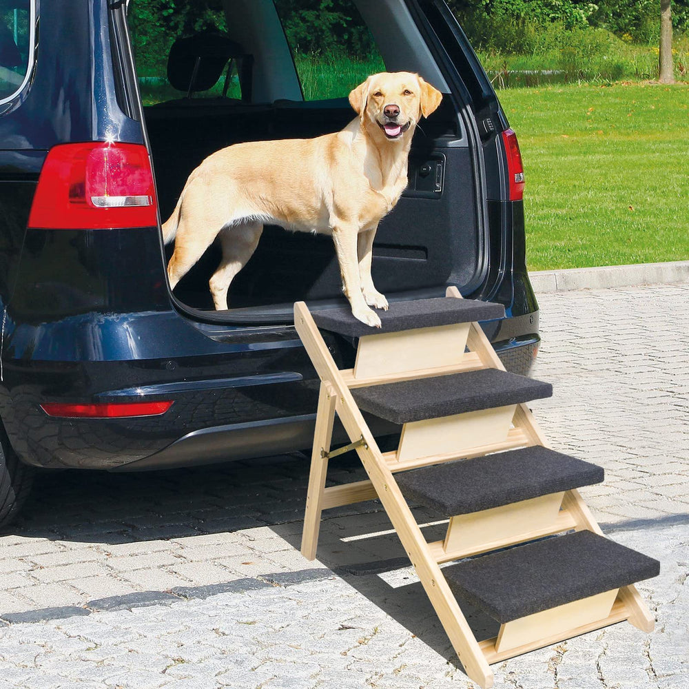 BRIKY stairs-to-ramp conversion demonstrates versatile configuration for different pets.