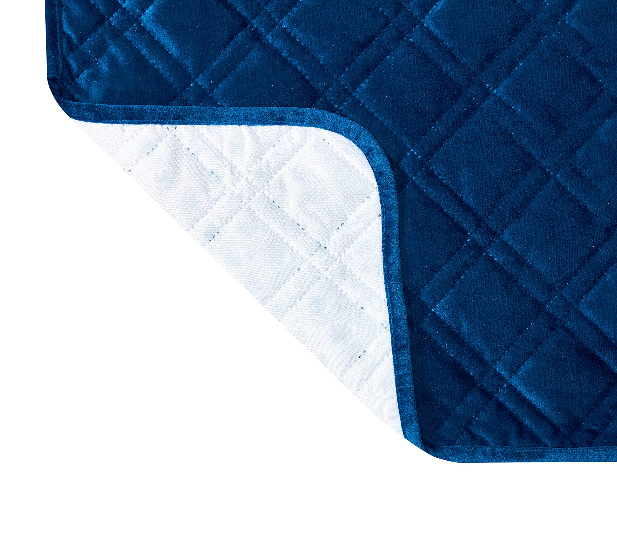 Brilliant Sunshine bed mat features slip-resistant back for secure placement on fabric or leather.