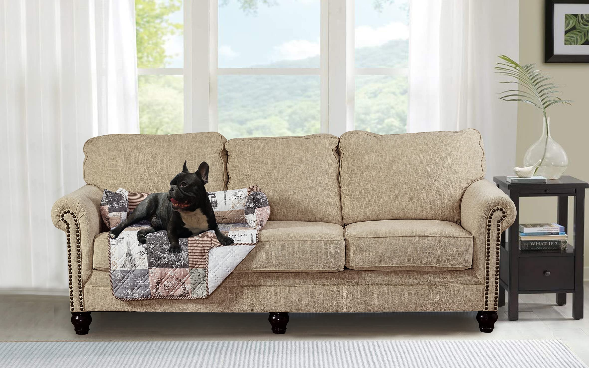 Brilliant Sunshine double diamond quilting detail texture provides plush, durable comfort.