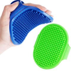 BRILLIRARE 2-pack dog grooming brush set for gentle deshedding during bath time