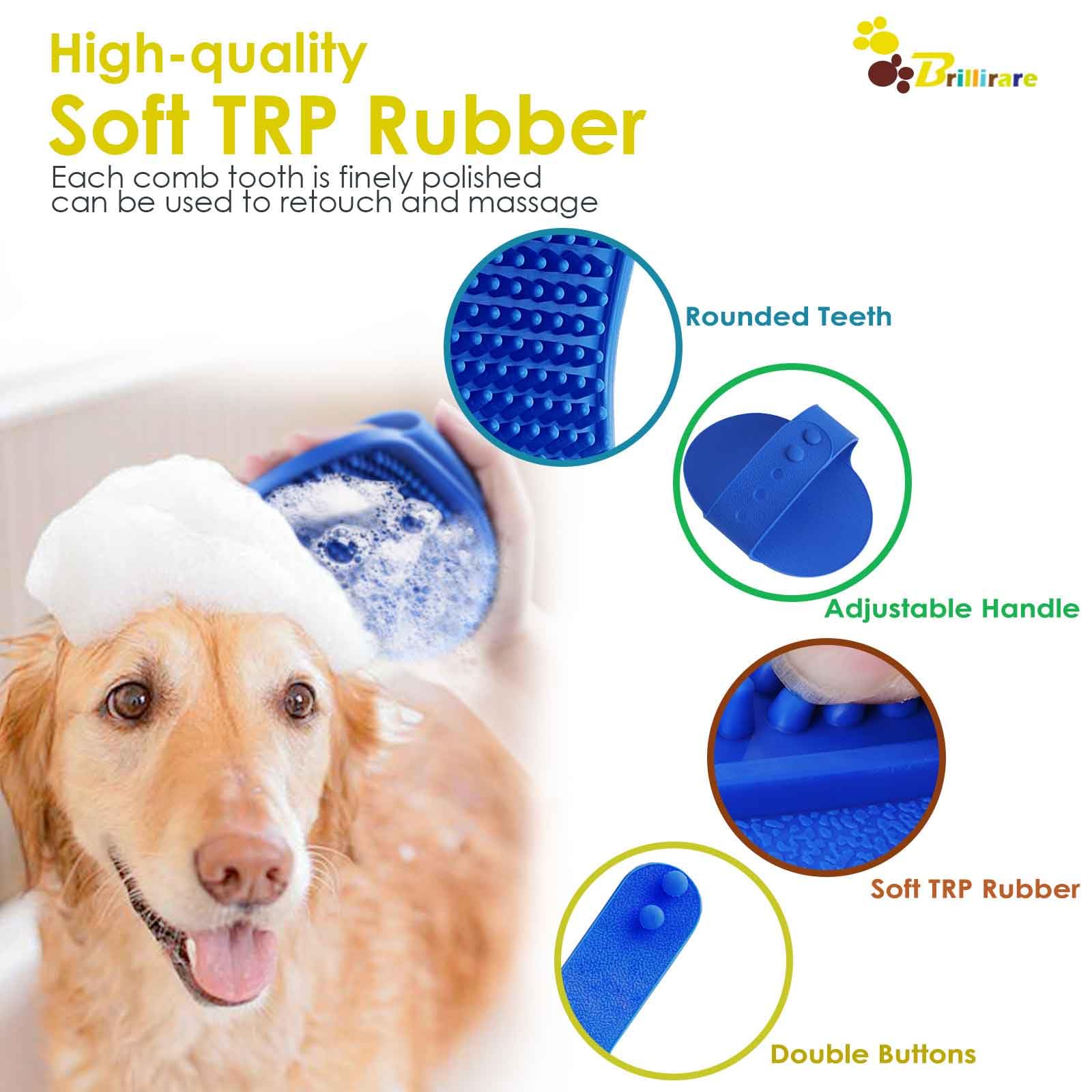 BRILLIRARE adjustable ring handle ensures secure grip for long grooming sessions