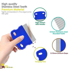 BRILLIRARE double-sided comb top view demonstrates versatility for coats