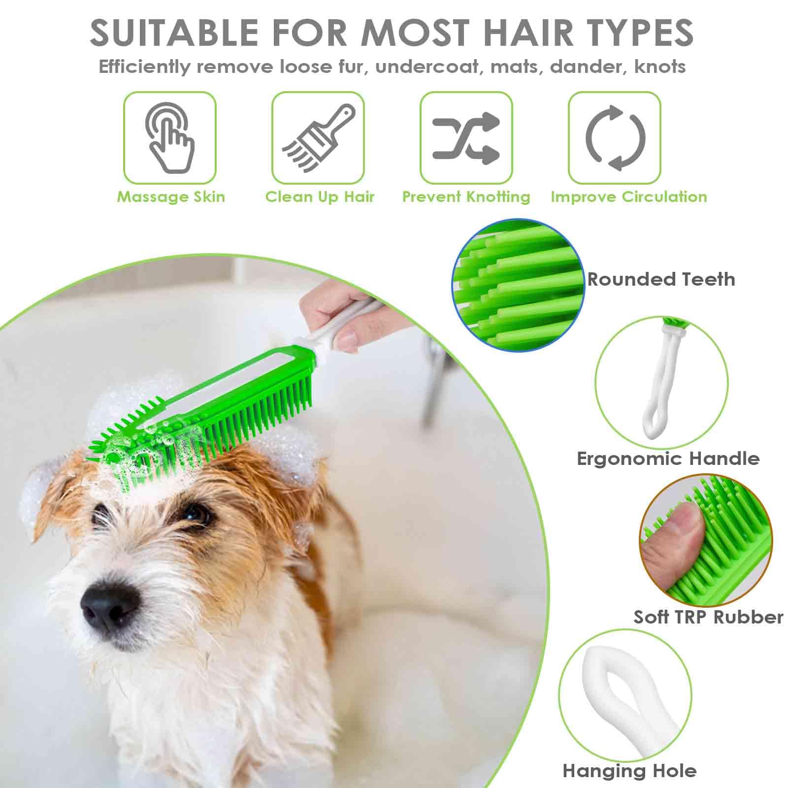 BRILLIRARE ergonomic non-slip handle ensures secure grip during grooming