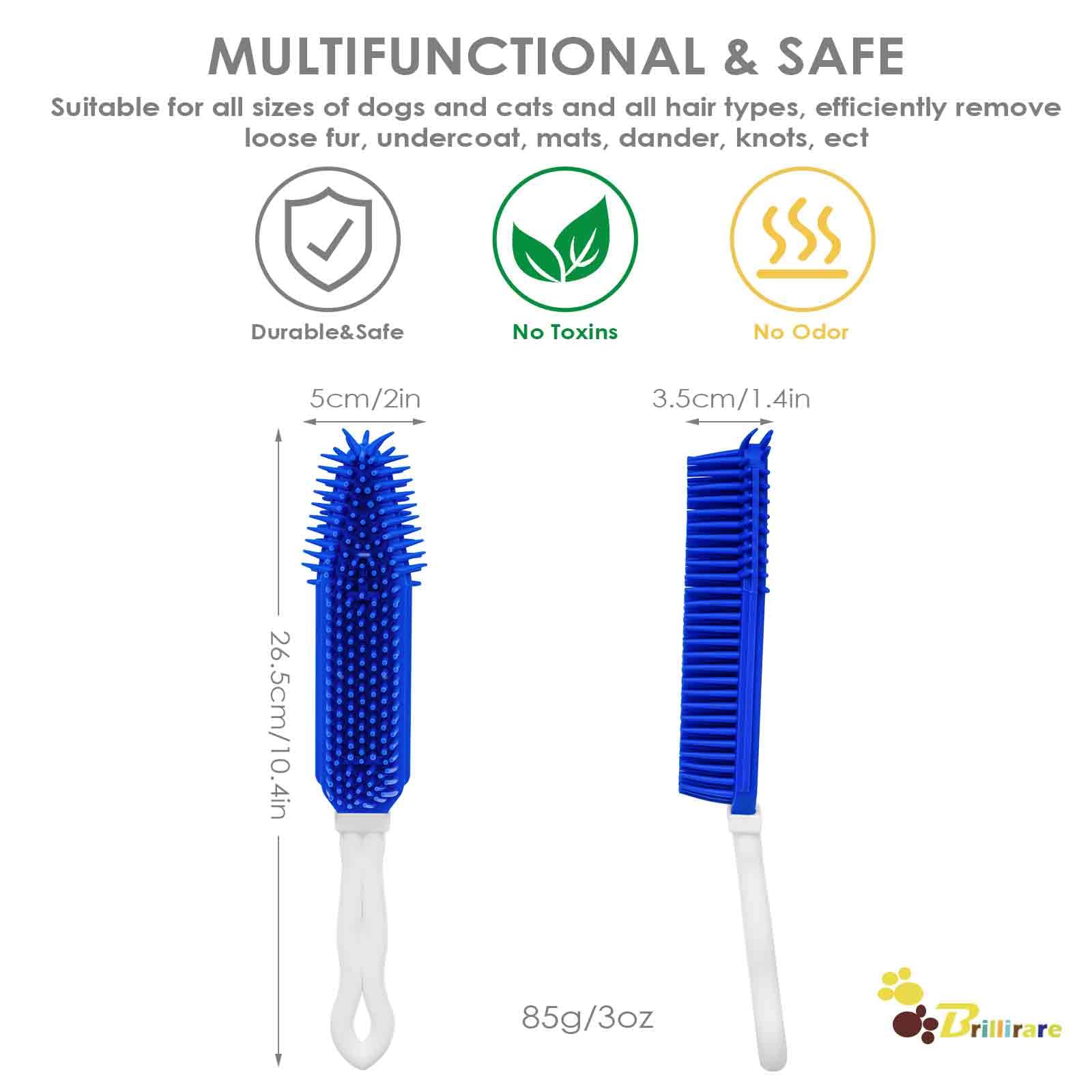BRILLIRARE soft silicone tips brush showing gentle bristles for sensitive skin