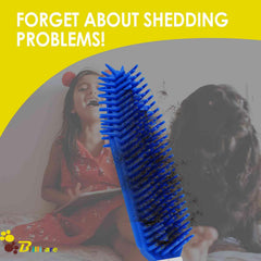 BRILLIRARE wet and dry use brush helps lather shampoo and cleanse coats