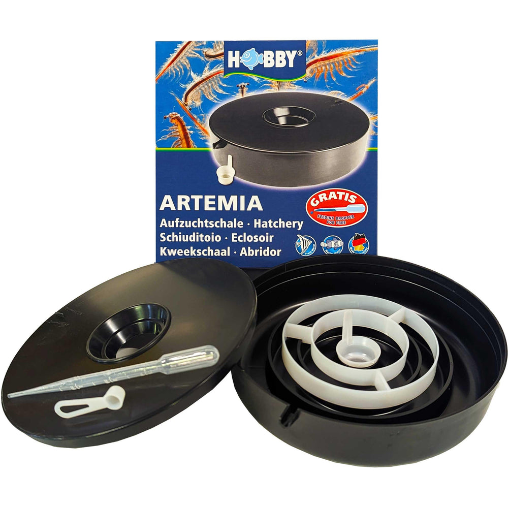 Brine Shrimp Direct hatchery dish front view for compact small batches.
