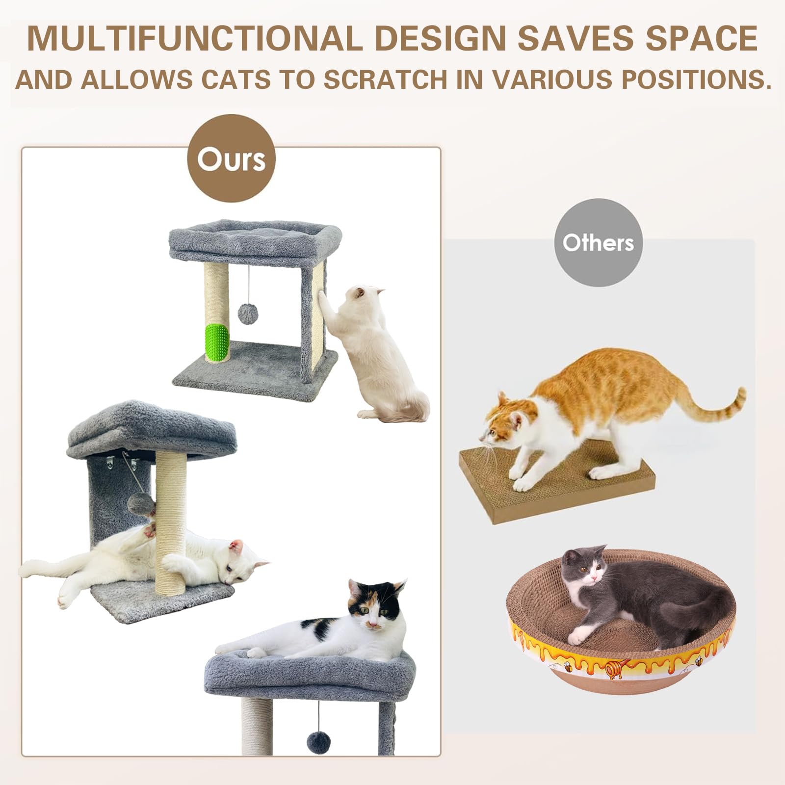 Britepaws padded mat lounge with curved rim creates secure, snuggly resting spot