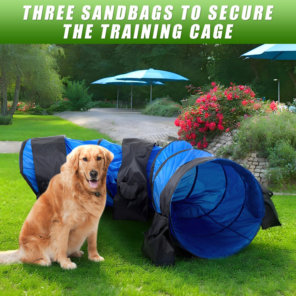 Briwooody agility tunnel indoor outdoor use supports versatile dog training