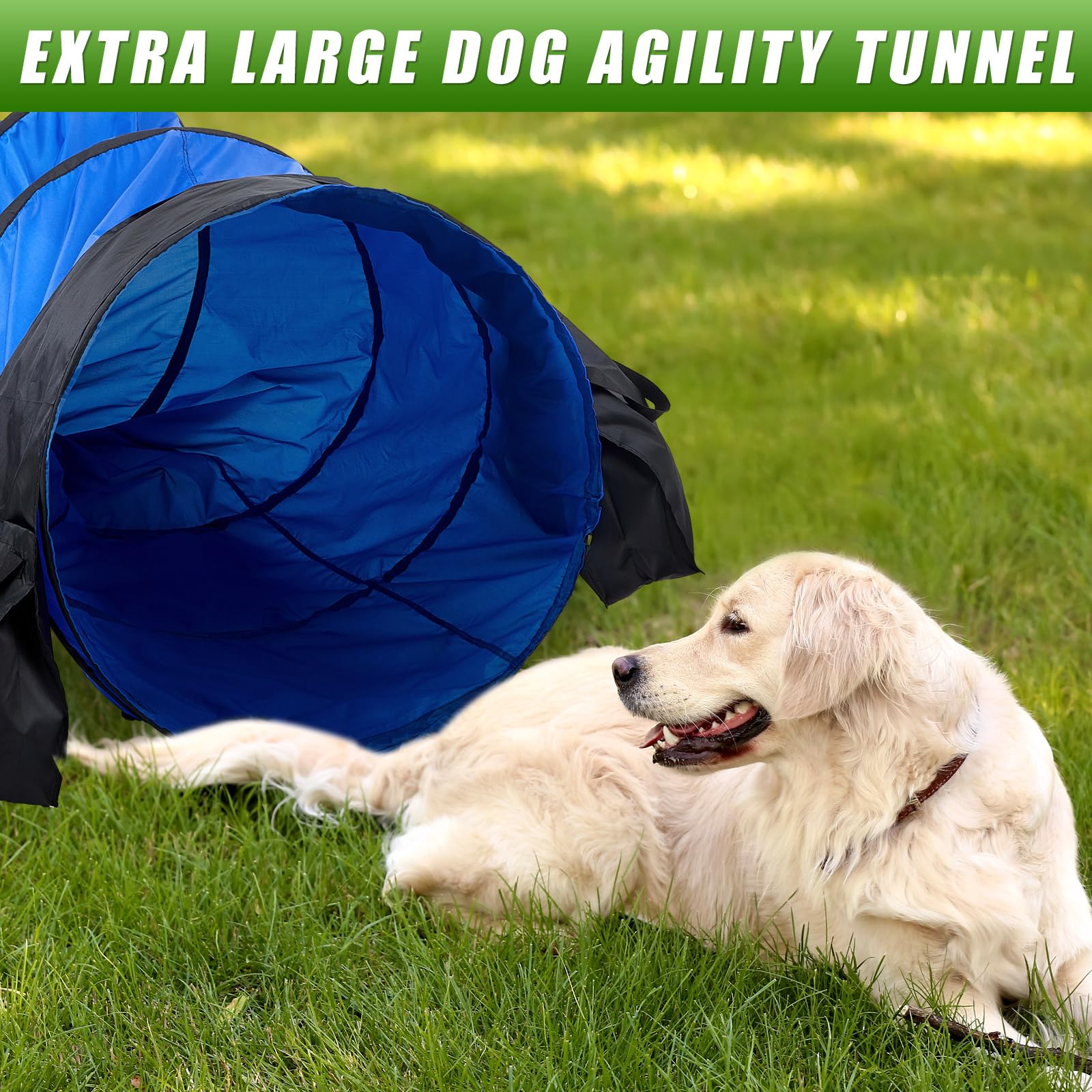 Briwooody agility tunnel large dogs-friendly design supports big breeds training