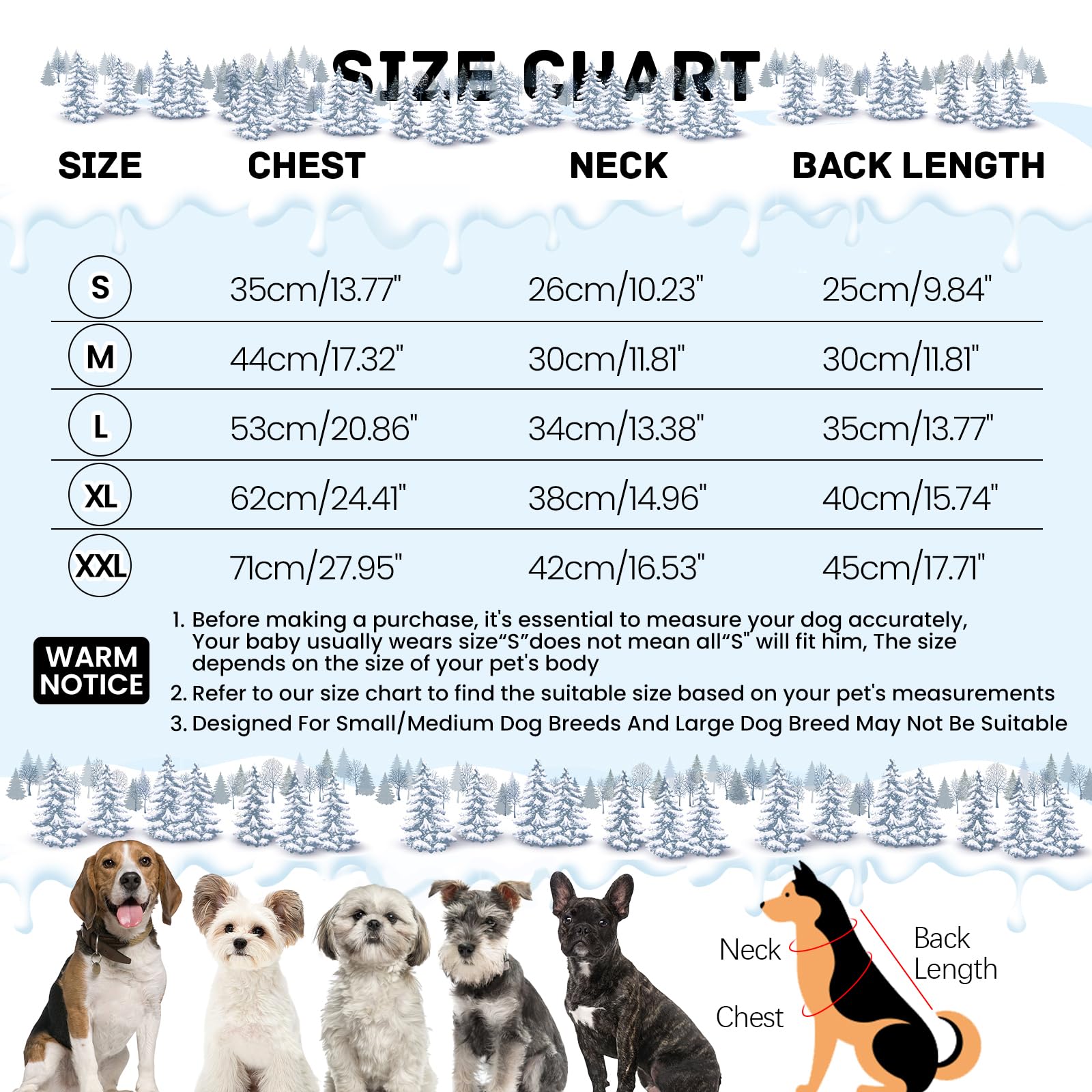 BRKURLEG small dog jacket with soft inner cotton keeps puppies cozy on cold days.