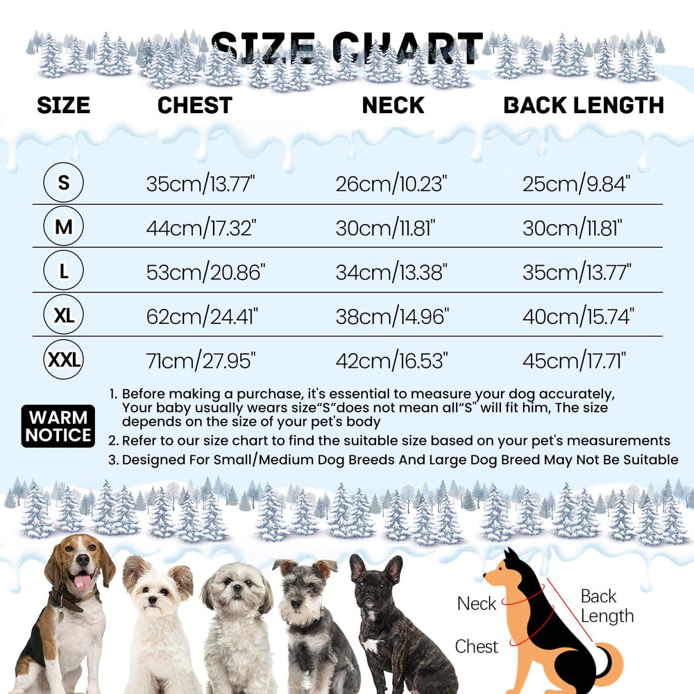 BRKURLEG small dog jacket with soft inner cotton keeps puppies cozy on cold days.