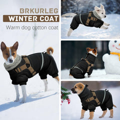 BRKURLEG windproof reflective dog coat enhances visibility for safer walks at dusk.