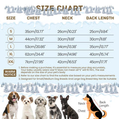 BRKURLEG grey dog winter coat back view highlights reflective safety in low light.