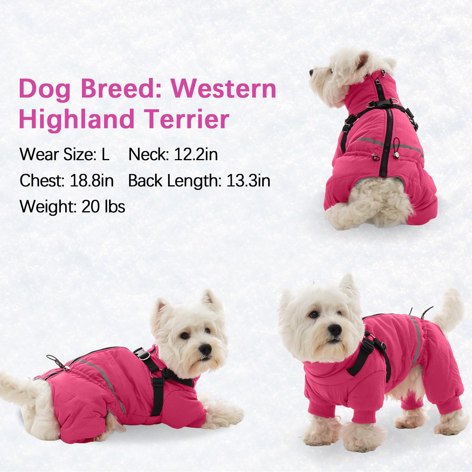 BRKURLEG compact packable pink coat for storage and travel.