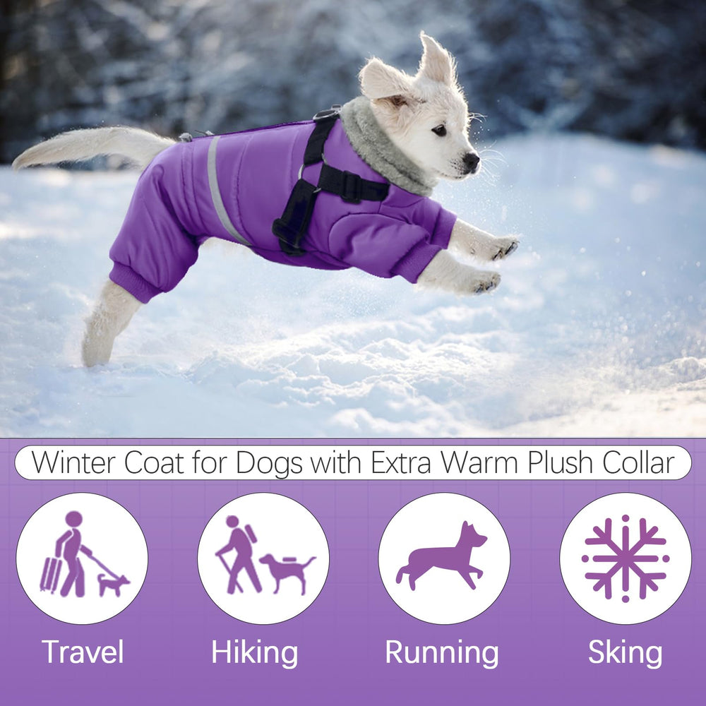 BRKURLEG purple coat back drawstring blocks cold air for cozy wear.