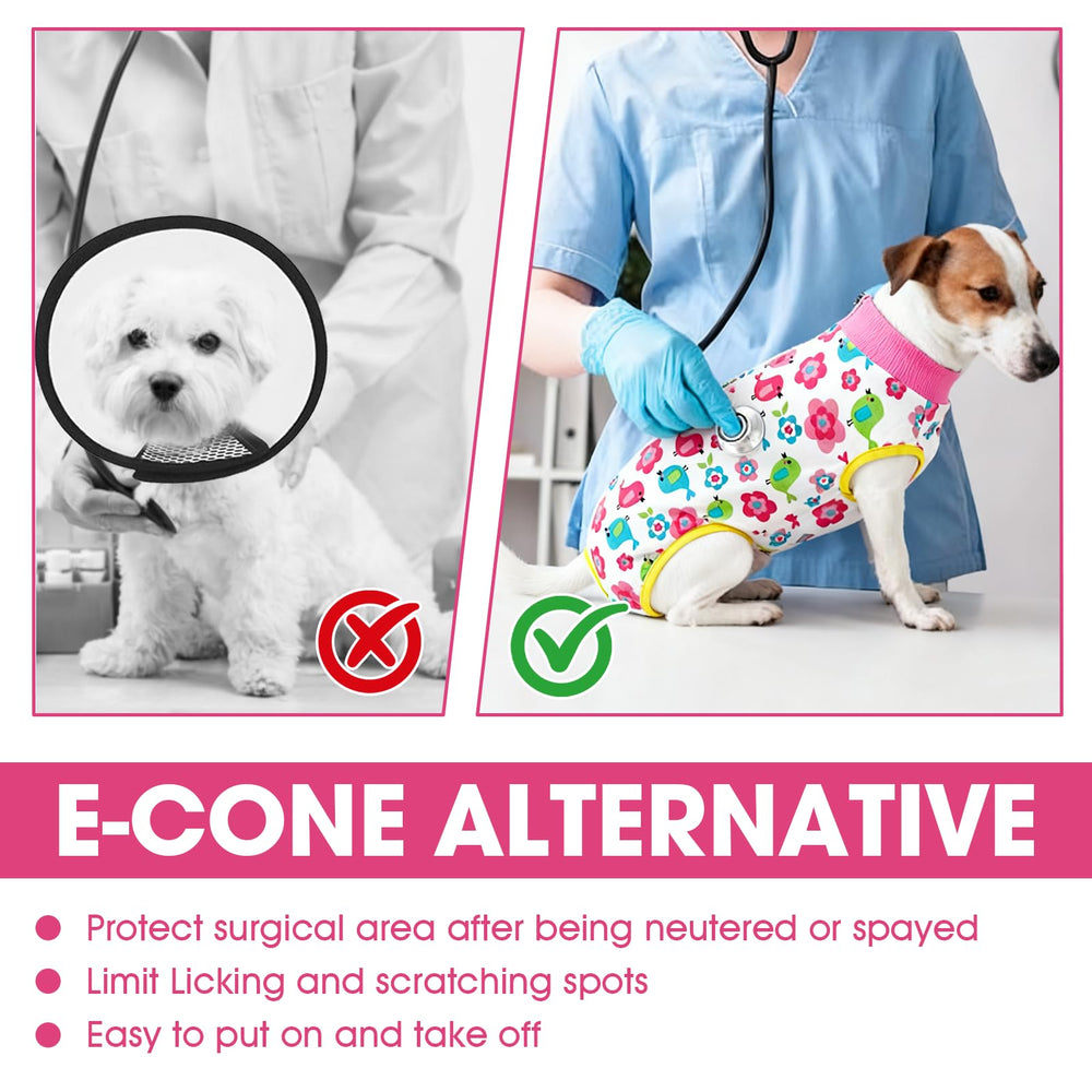 BRKURLEG Recovery Suit helps prevent licking during healing and comfort.