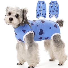 BRKURLEG recovery suit small dog XL zipper-back design for post-surgery protection