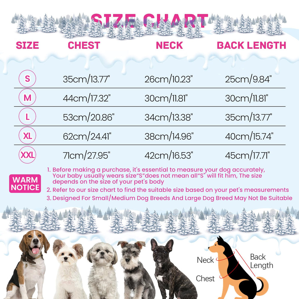 BRKURLEG small dog jacket with ultra-soft cotton interior, pink for cozy winter wear.