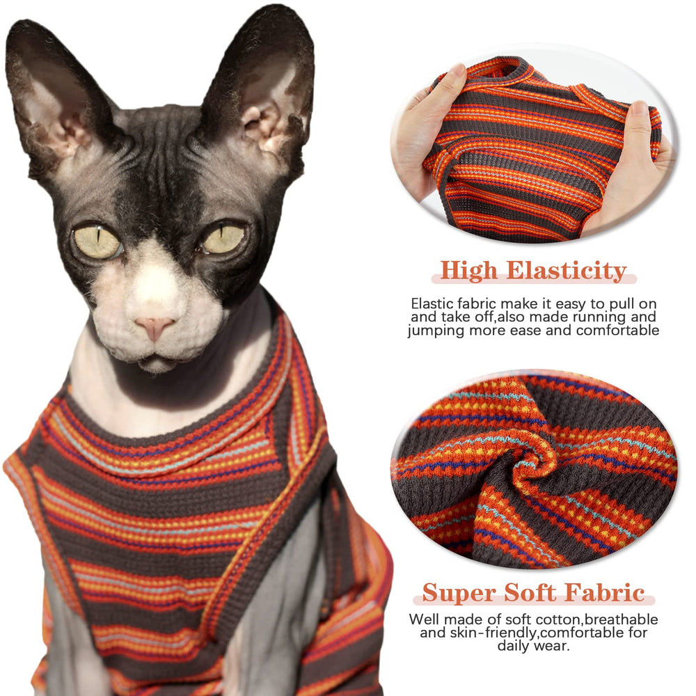 BRKURLEG Sphynx shirt on model demonstrates easy-on design