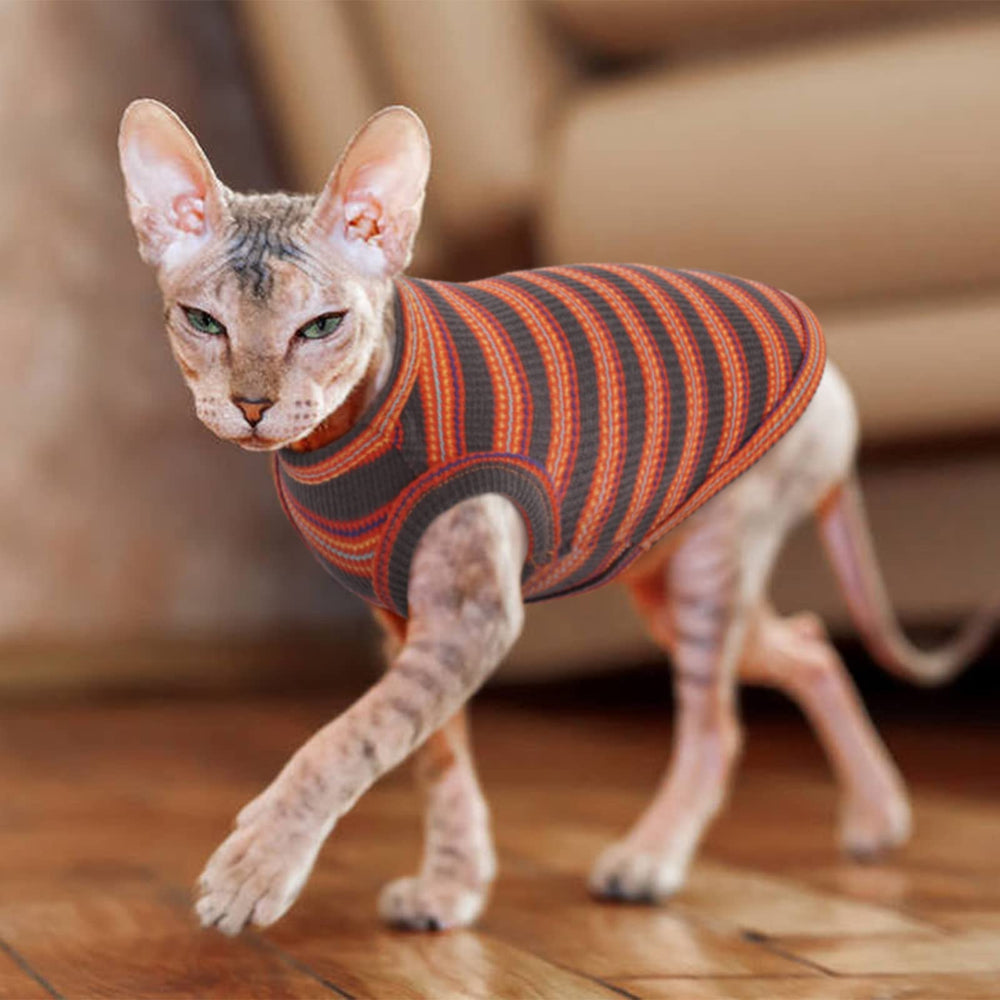 BRKURLEG Sphynx shirt size S label ensures accurate fit