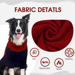 BRKURLEG dark-blue fleece provides warm wrap for winter walks