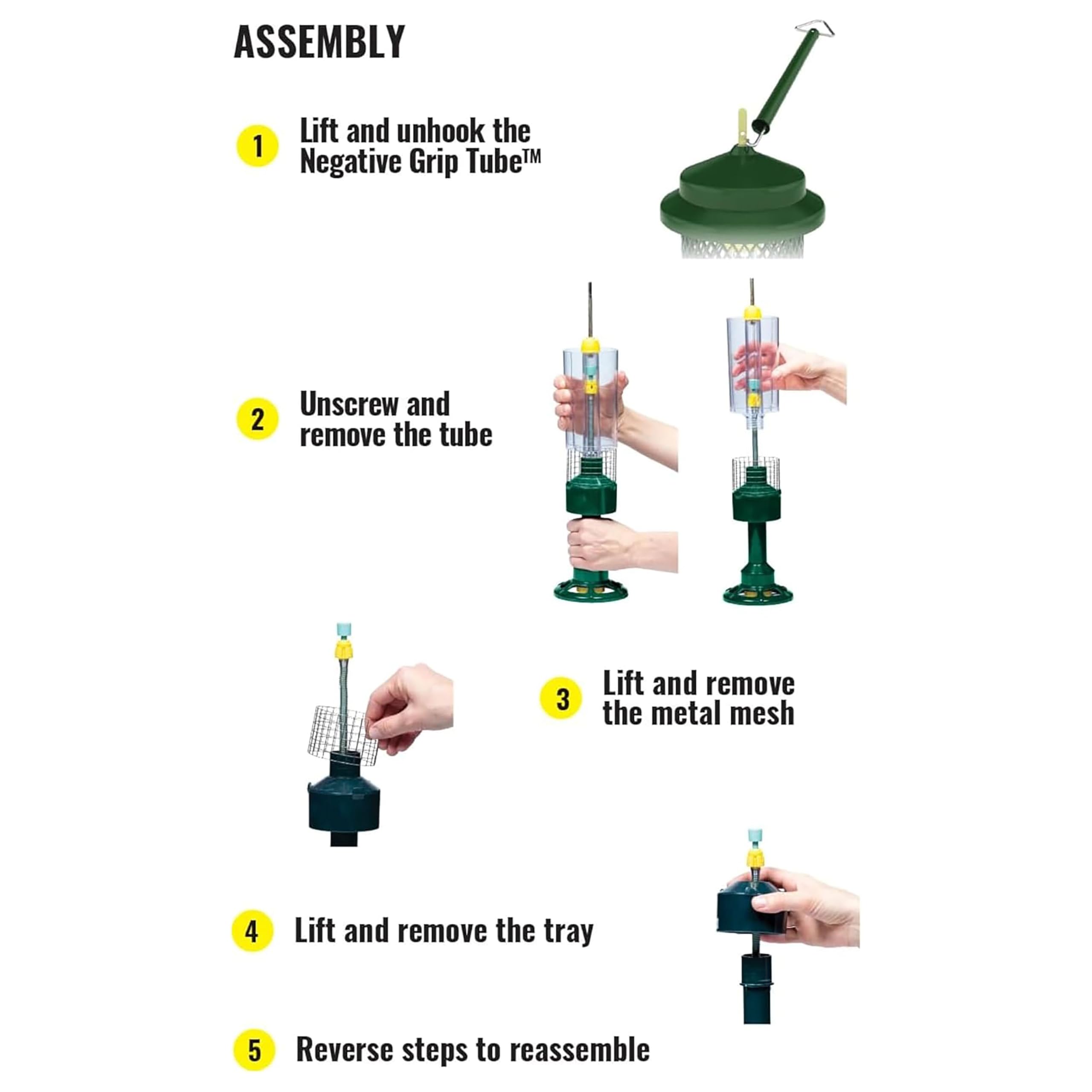 Brome Squirrel Buster feeder ports access highlights bird-only feed design.