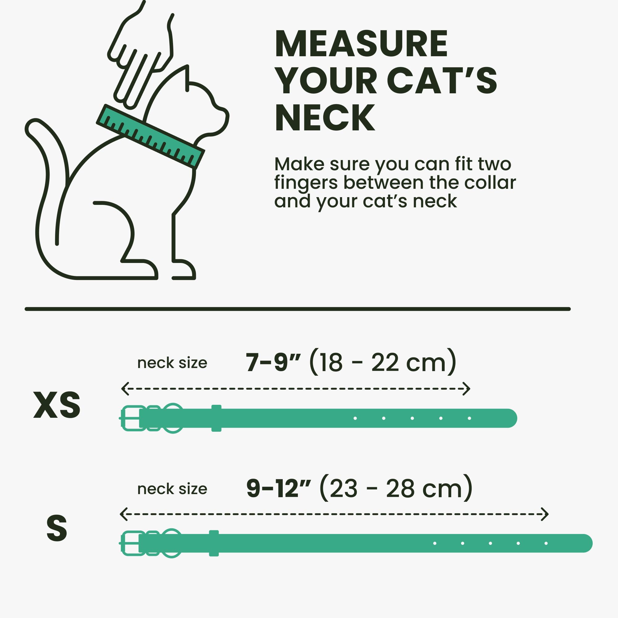 BRONZEDOG leather cat collar with eco-friendly silicone tag holder protection