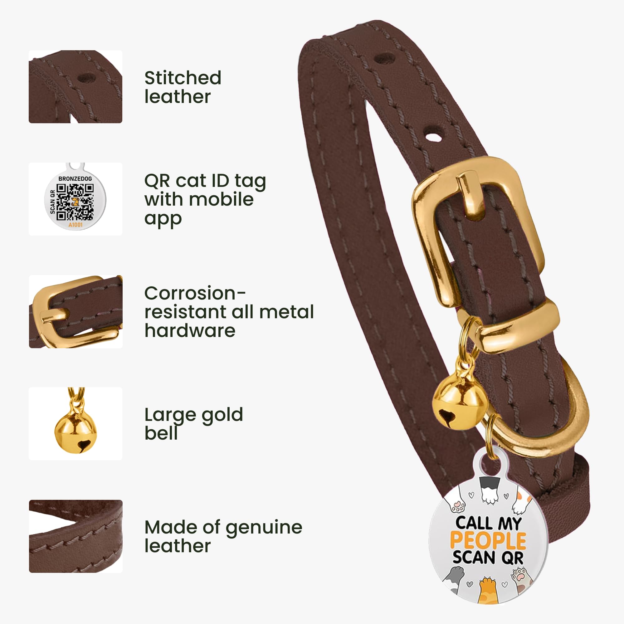 BRONZEDOG full-grain leather closeup shows supple texture for gentle daily wear.