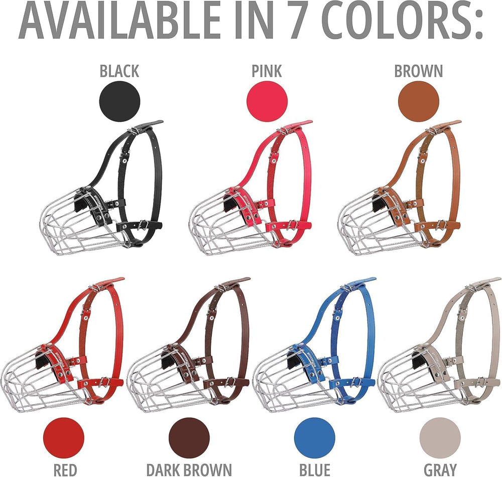 BRONZEDOG pitbull muzzle durable steel construction for long-lasting use