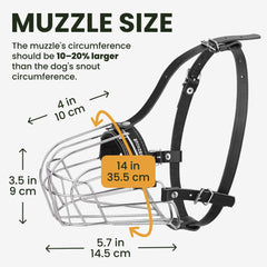 BRONZEDOG Pitbull muzzle nose padding neoprene adds comfort for longer wear