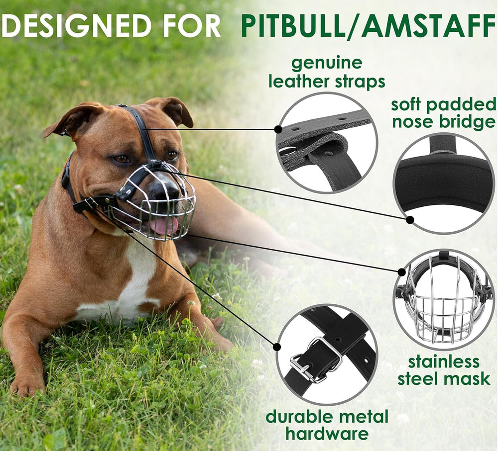 BRONZEDOG stainless steel construction durable muzzle
