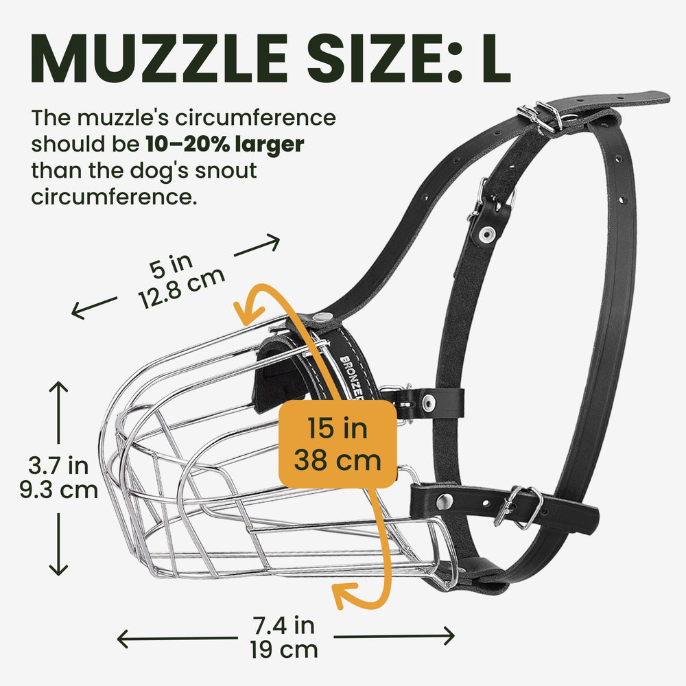 BRONZEDOG durable steel basket showcases robust construction for long-lasting training and walks