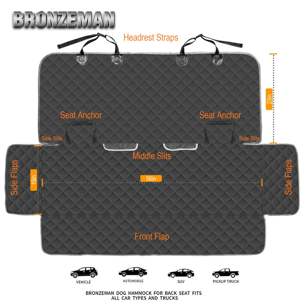 BRONZEMAN bench seat cover easy cleaning and machine-washable on gentle cycles.