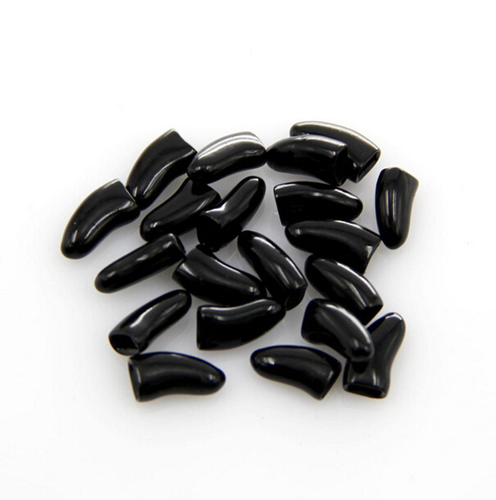 Brostown nail caps pack 100pcs shows soft caps for dogs to reduce scratches.