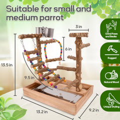 BRSLAIF bird-ladder-and-swing-toy—varied toys reduce boredom and increase engagement.