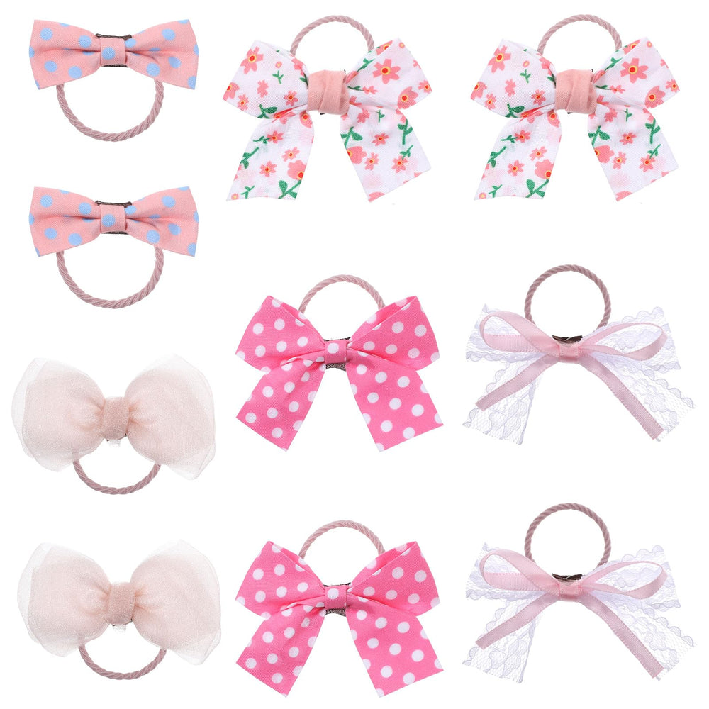 Bruislard dog hair bow sakura pink pack adds cute daily styling for pets.