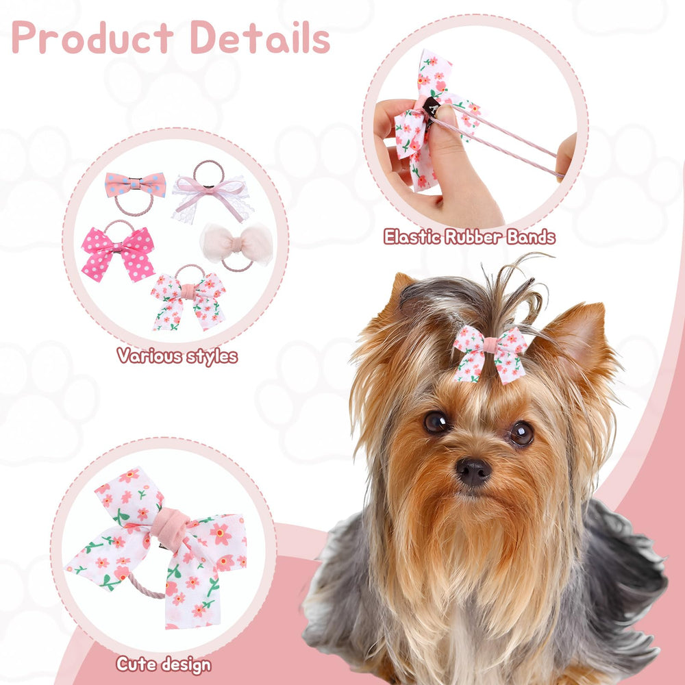 Bruislard pet fashion sakura pink bows enhance adorable outfits.
