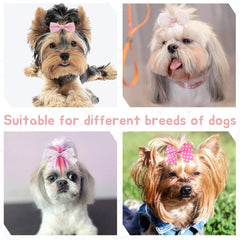 Bruislard soft polyester dog bows provide comfortable wear for pets.