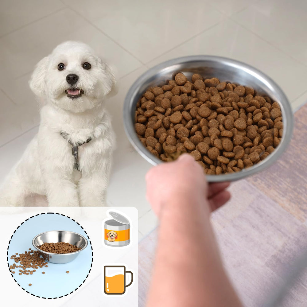 Bruislard bowls made from durable stainless steel for daily pet meals.
