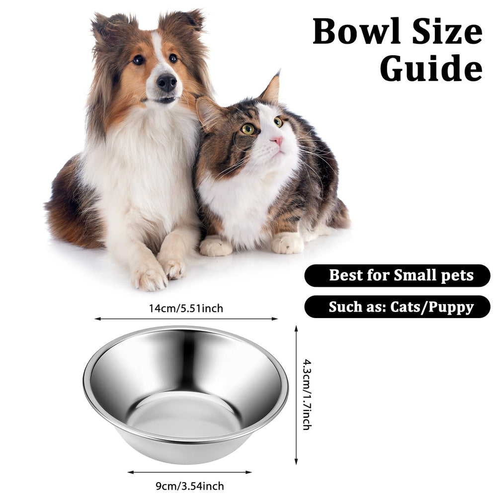 Bruislard bowls sized for small pets like kittens and puppies for daily meals.