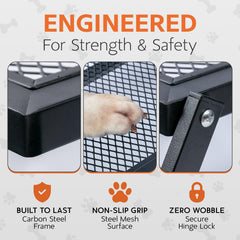 Brulio secure hinge lock prevents wobble for confident climbs