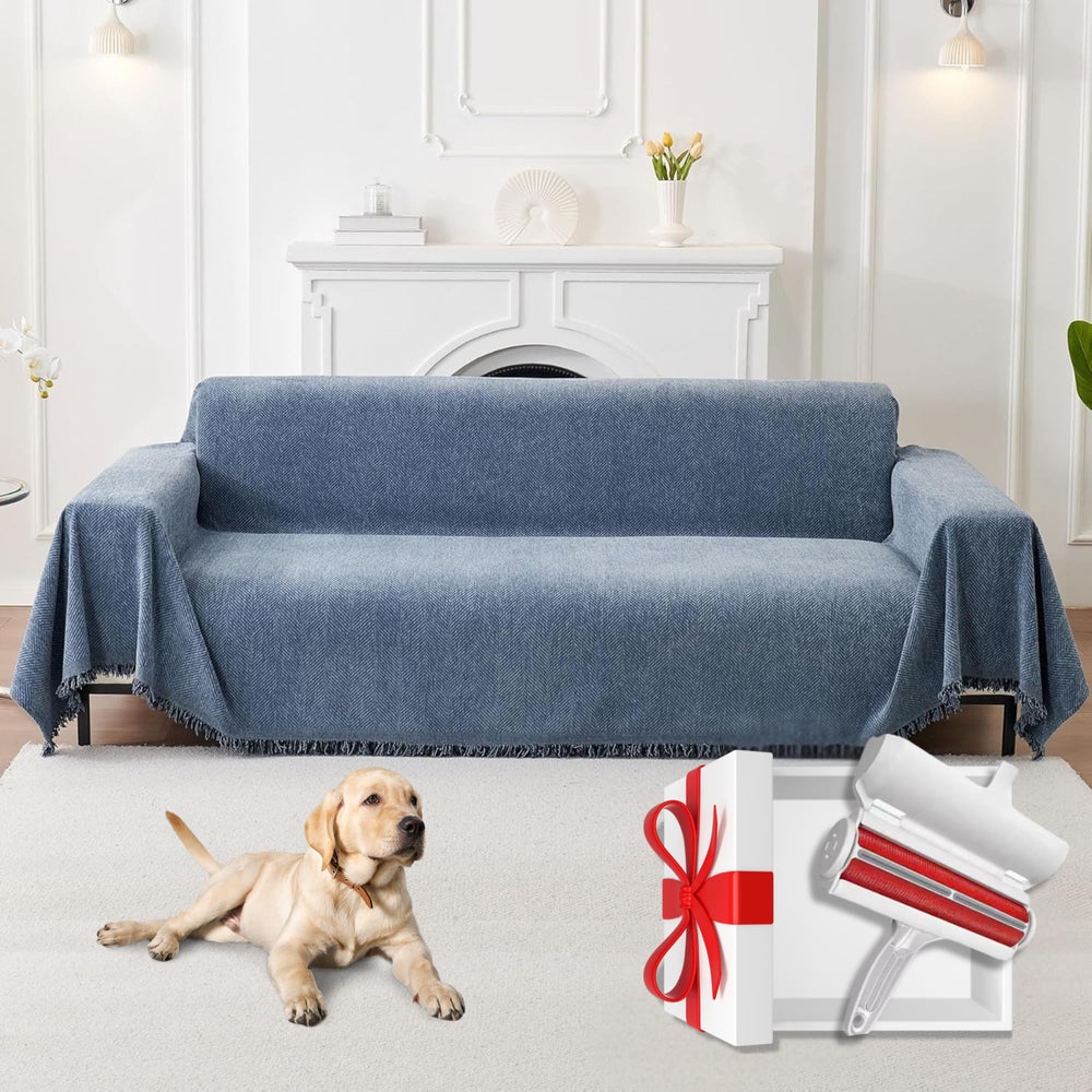 BRUNNA DESIGN couch cover universal fit sofa offers easy setup and full protection.