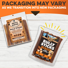 BRUTUS & BARNABY grass-fed bully sticks with natural beef flavor