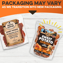 BRUTUS & BARNABY one-ingredient sweet potato treat designed for sensitive dogs.