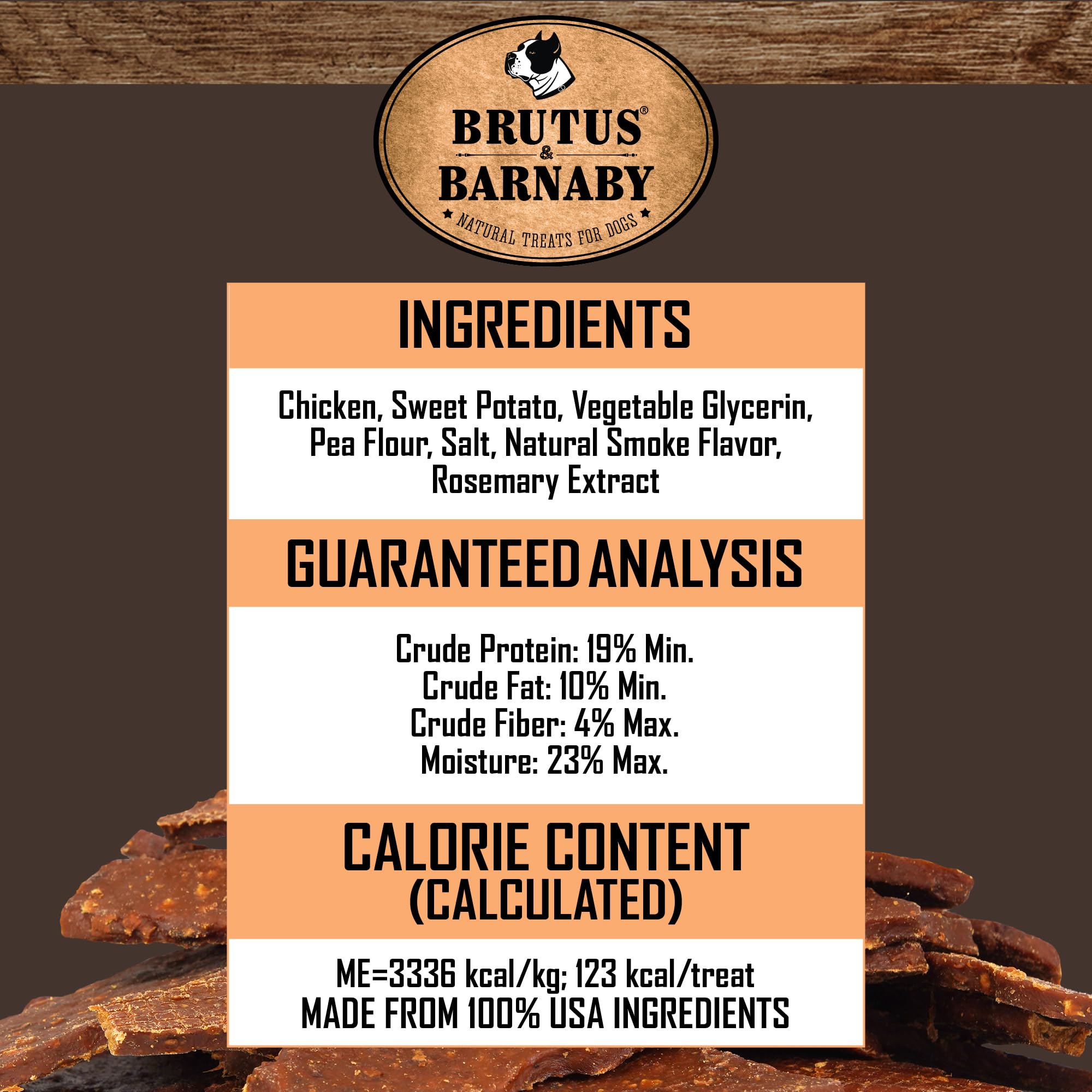 BRUTUS & BARNABY packaging label front view signals preservative-free formula.