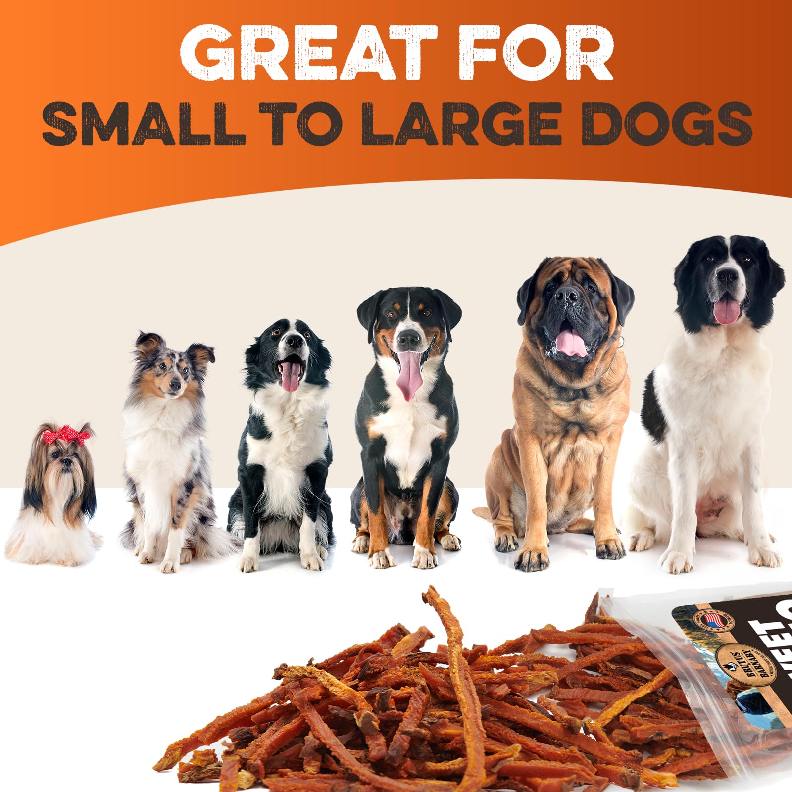 BRUTUS & BARNABY 2lb bag packaging for ongoing treats.