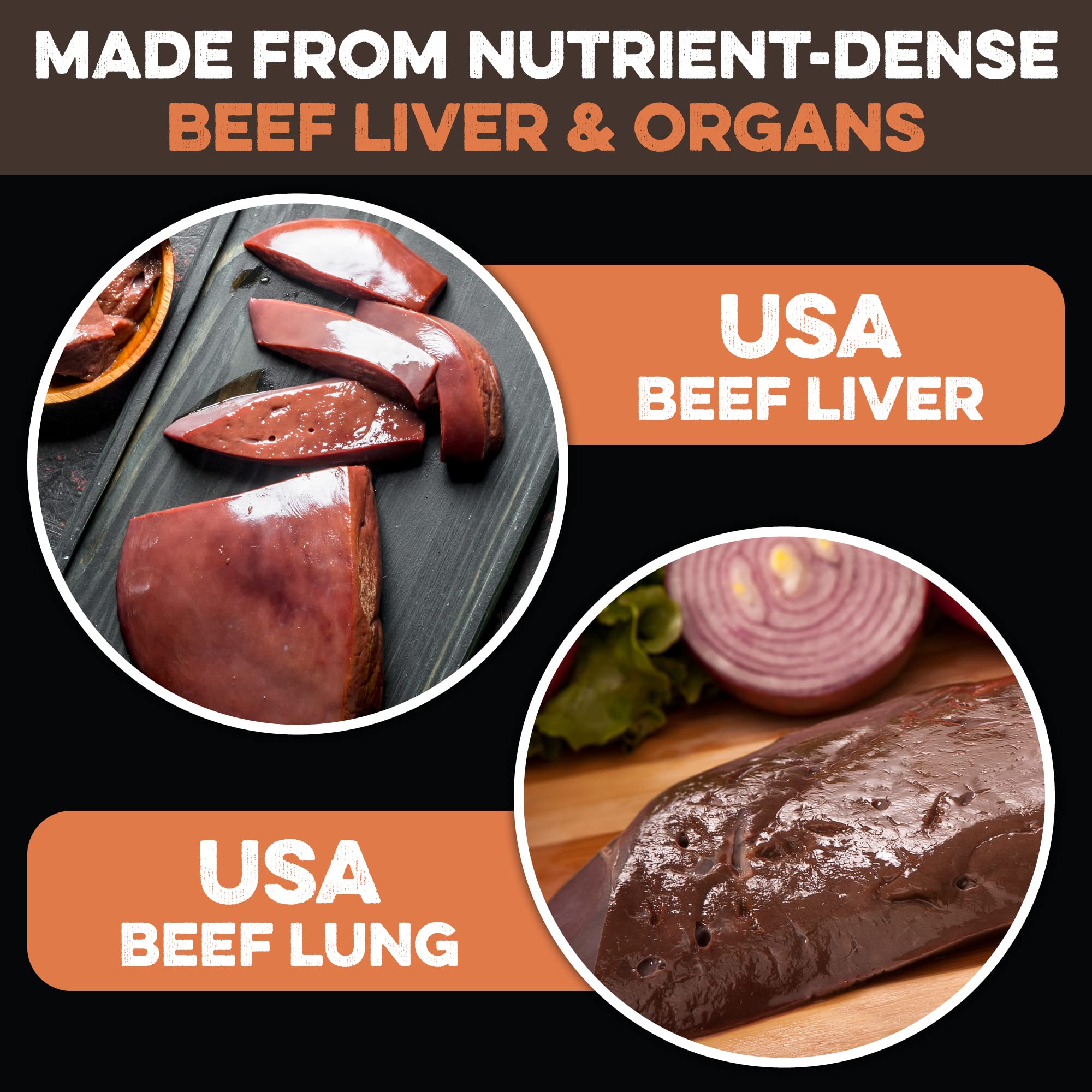 BRUTUS & BARNABY turkey liver closeup shows natural flavor and nutrition for training rewards.