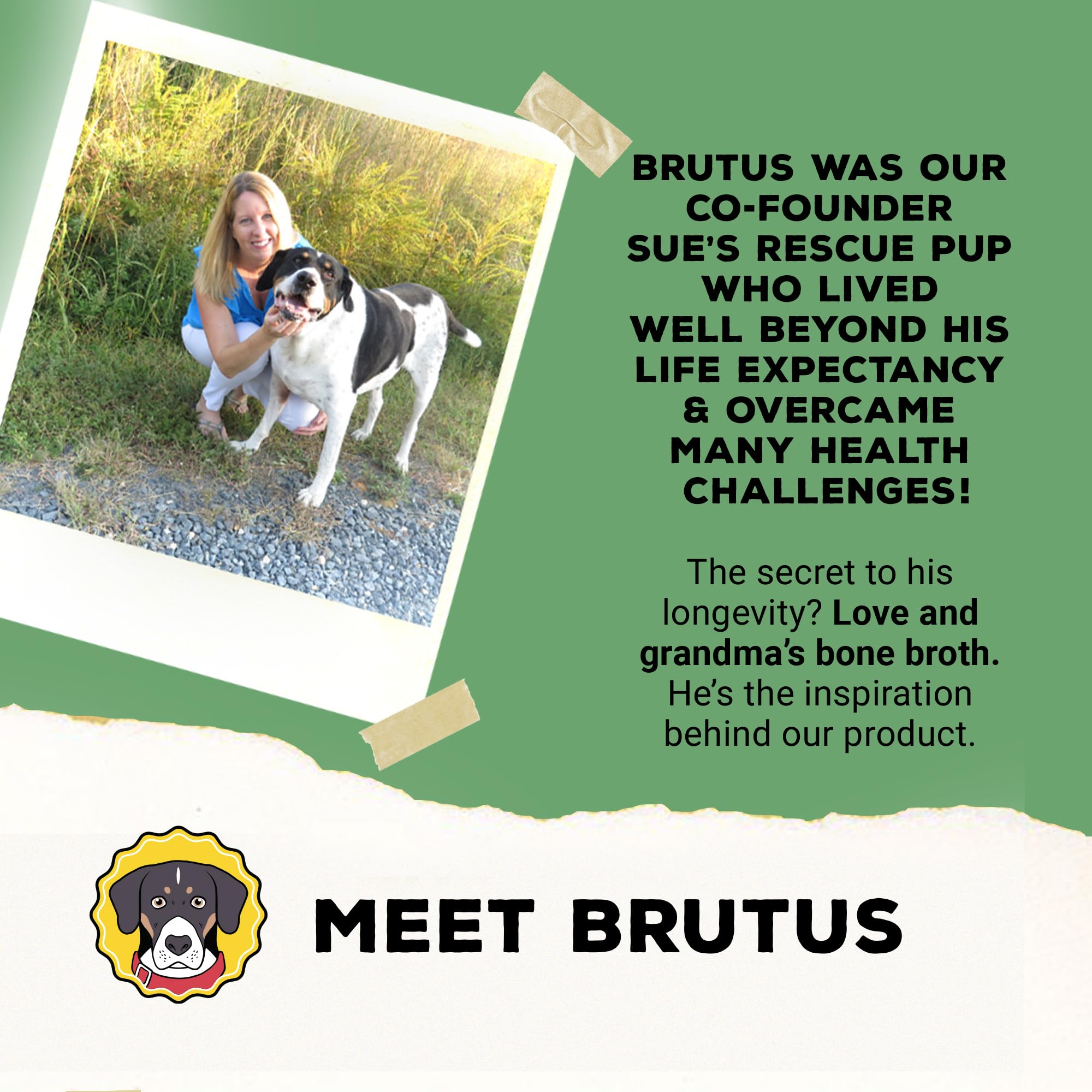 Brutus vegetable broth powder is low in sodium and rich in nutrients.